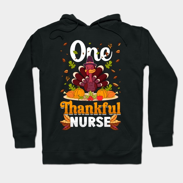 Thanksgiving day November 24 One Thankful nurse Hoodie by ahadnur9926